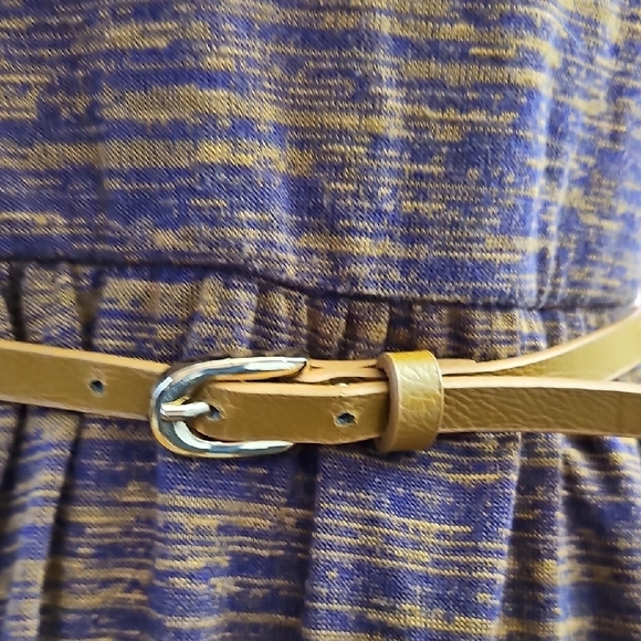 Yumi Sweater Dress Brown and Cream Scoop Neck Long Sleeve - Picture 12 of 12